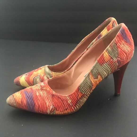 Vintage 1990’s Phyllis Poland ruched spike heels - Picture 1 of 8